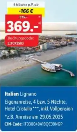 Lidl Italien Lignano Angebot