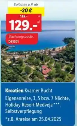 Lidl Kroatien Kvarner Bucht Angebot