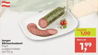 ADEG Sorger Bärlauchsalami Angebot