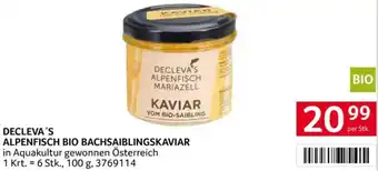 Transgourmet Decleva's alpenfisch bio bachsaiblingskaviar Angebot