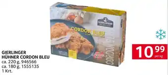 Transgourmet Gierlinger hühner cordon bleu Angebot