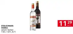 Transgourmet Stolichnaya vodka Angebot