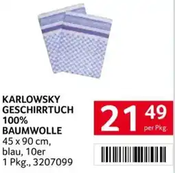 Transgourmet KARLOWSKY GESCHIRRTUCH 100% BAUMWOLLE Angebot