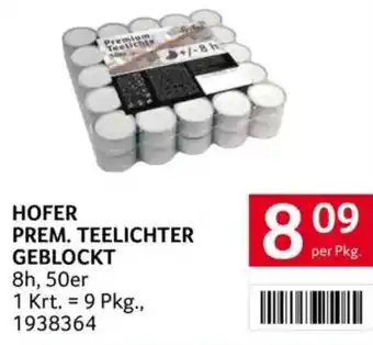 Transgourmet Hofer prem. teelichter geblockt Angebot