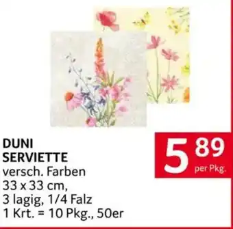 Transgourmet Duni serviette Angebot