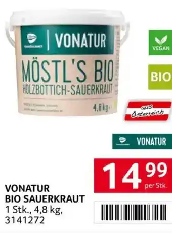 Transgourmet Vonatur bio sauerkraut Angebot