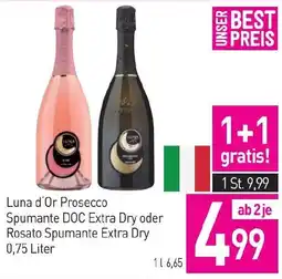 Sutterlüty Luna d'Or Prosecco Spumante DOC Extra Dry oder Rosato Spumante Extra Dry Angebot