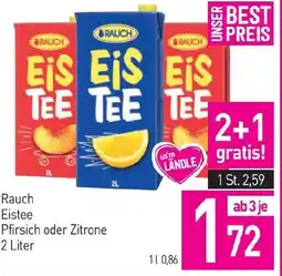 Sutterlüty Rauch Eistee Pfirsich oder Zitrone Angebot