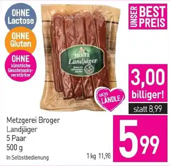 Sutterlüty Metzgerei Broger Landjäger 5 Paar Angebot