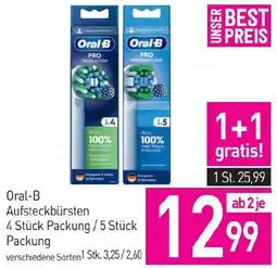 Sutterlüty Aufsteckbürsten 4 Stück Packung / 5 Stück Packung Angebot