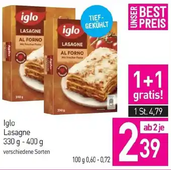 Sutterlüty Iglo Lasagne Angebot