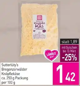 Sutterlüty Bregenzerwälder Knöpflekäse Angebot