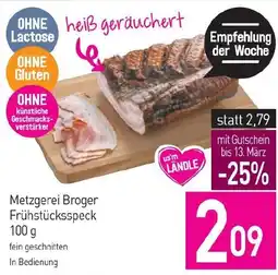 Sutterlüty Metzgerei Broger Frühstücksspeck Angebot