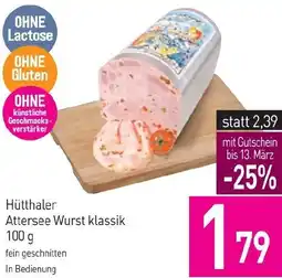 Sutterlüty Hütthaler Attersee Wurst klassik Angebot