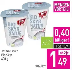 Sutterlüty Ja! Natürlich Bio Skyr Angebot