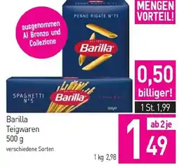 Sutterlüty Barilla Teigwaren Angebot