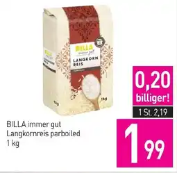 Sutterlüty BILLA immer gut Langkornreis parboiled Angebot