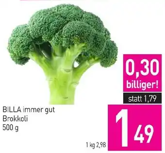 Sutterlüty BILLA immer gut Brokkoli Angebot