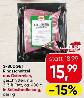 Spar Rindsschnitzel Angebot