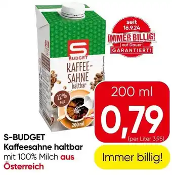 Spar Kaffeesahne haltbar Angebot