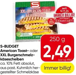 Spar American Toast- oder XXL Burgerschmelz- käsescheiben Angebot