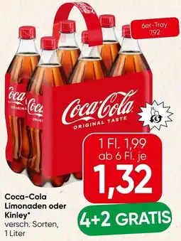 Spar Coca-Cola Limonaden oder Kinley Angebot