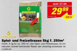 Bauring Spiel- und Freizeitrasen 5kg f. 250m² Angebot