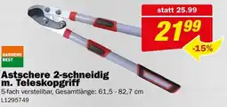 Bauring Astschere 2-schneidig m. Teleskopgriff Angebot