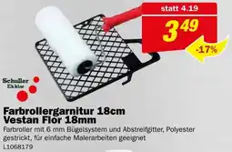 Bauring Farbrollergarnitur 18cm Vestan Flor 18mm Angebot