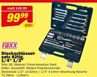 Bauring Steckschlüssel- satz 82tlg. 1/4 1/2 Angebot