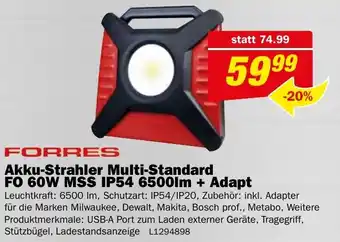 Bauring Forres akku-strahler multi-standard Angebot