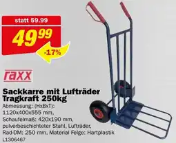 Bauring Sackkarre mit lufträder tragkraft Angebot