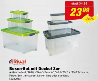 Bauring Boxen-Set mit Deckel 3er Angebot