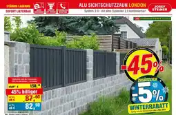 Josef Steiner Alu sichtschutzzaun london Angebot