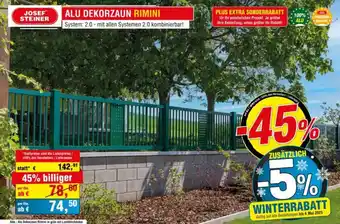 Josef Steiner Alu dekorzaun rimini Angebot