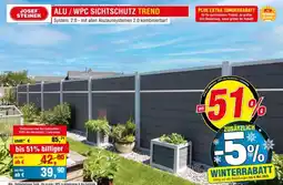 Josef Steiner Alu / wpc sichtschutz trend Angebot