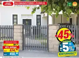 Josef Steiner Alu bausatztüren 1-flügelig Angebot