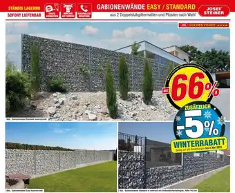 Josef Steiner Gabionenwände easy / standard Angebot