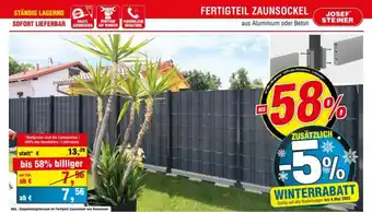 Josef Steiner Fertigteil zaunsockel Angebot