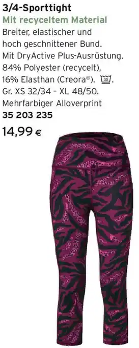 Tchibo Eduscho 3/4-Sporttight Angebot