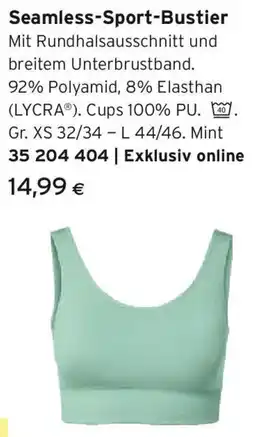 Tchibo Eduscho Seamless-Sport-Bustier Angebot