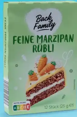 Hofer Back Family Marzipan Rübli Angebot