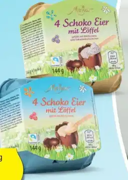 Hofer Monarc Schoko Eier mit Löffel Angebot