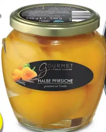 Hofer Gourmet Finest Cuisine Halbe Pfirsich Vanille Angebot