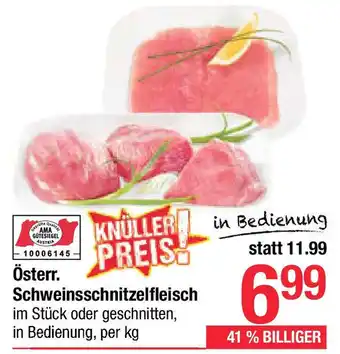 Maximarkt Österr. Schweinsschnitzelfleisch Angebot