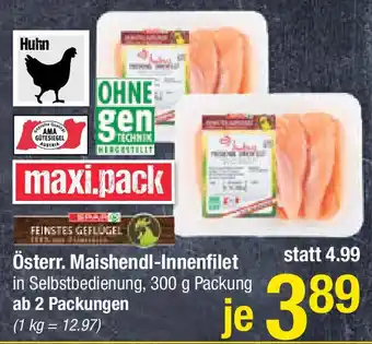 Maximarkt Österr. Maishendl-Innenfilet Angebot