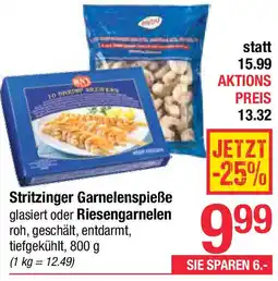 Maximarkt Stritzinger Garnelenspieße glasiert oder Riesengarnelen Angebot