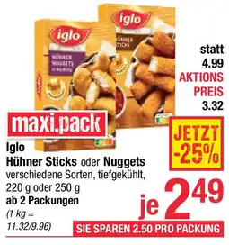 Maximarkt Hühner Sticks oder Nuggets Angebot