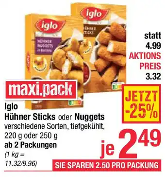 Maximarkt Hühner Sticks oder Nuggets Angebot