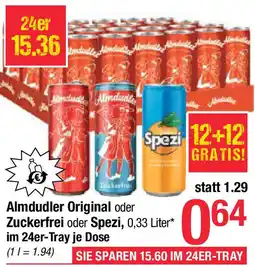 Maximarkt Almdudler Original oder Zuckerfrei oder Spezi Angebot